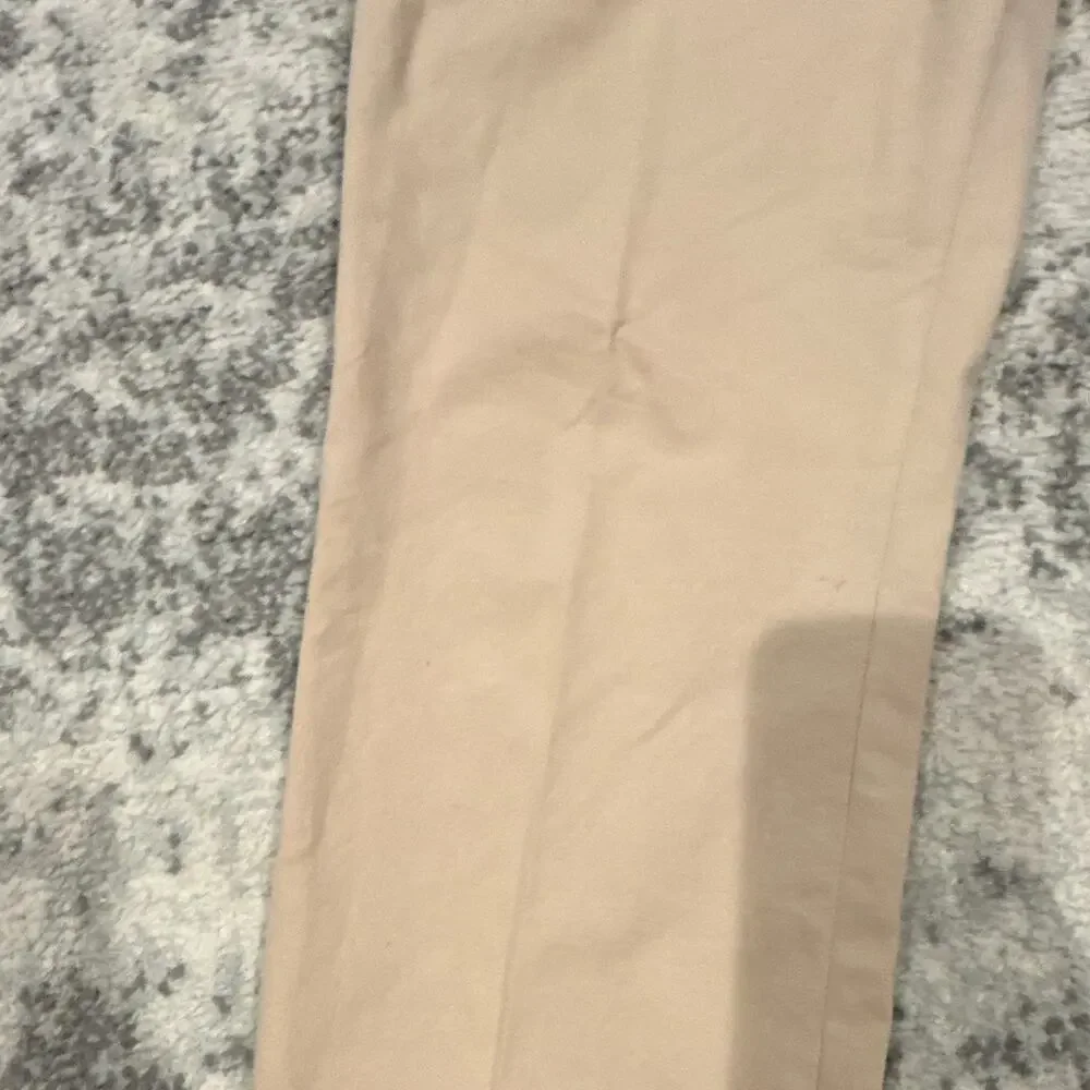 Berwich Italy Beige Stretch Pleated Chino Pants Men’s EU 48 US 32 Made in Italy